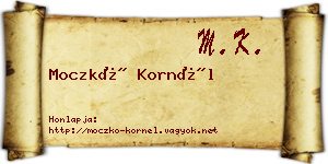 Moczkó Kornél névjegykártya